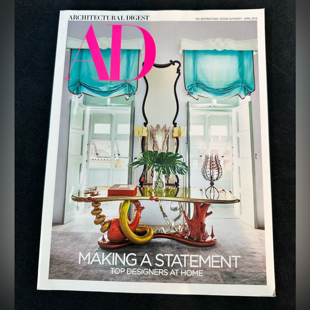 Architectural Digest Magazine (April 2018) Making a Statement